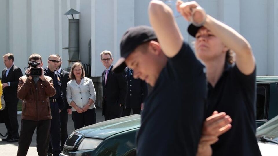 Занятия новой патрульной полиции посетили заместитель госсекретаря США и посол Пайетт