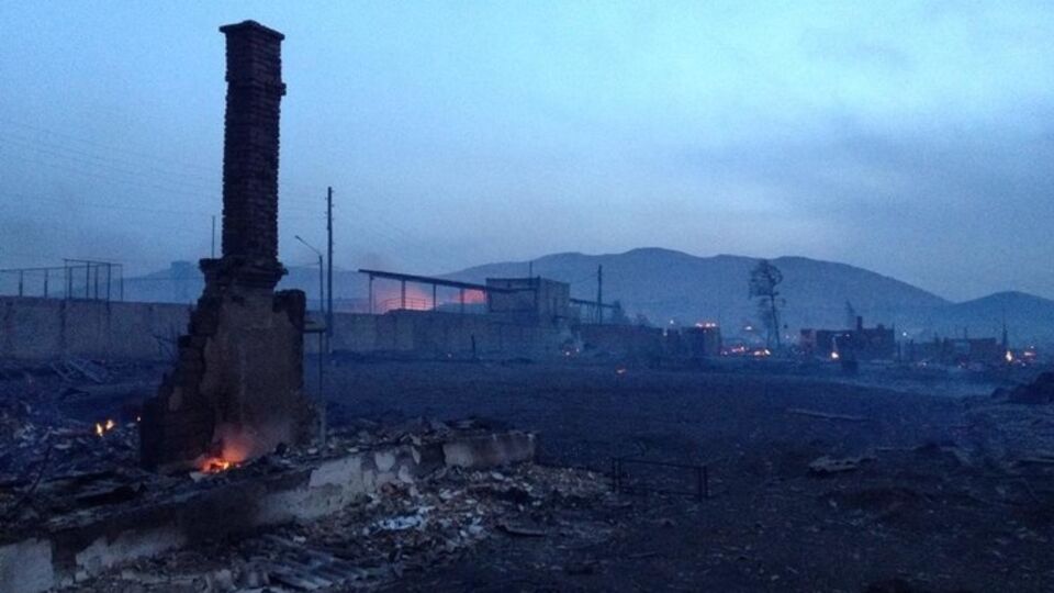 В результате сильных пожаров в Хакасии пострадали около 1,3 тыс. строений более чем в 20 населенных пунктах