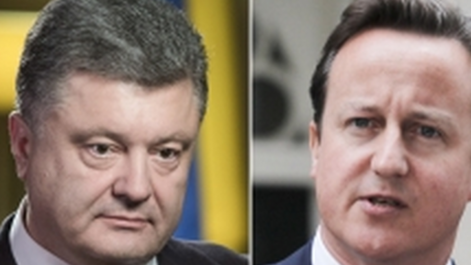 Президент Украины Петр Порошенко и премьер Великобритании Дэвид Кэмерон