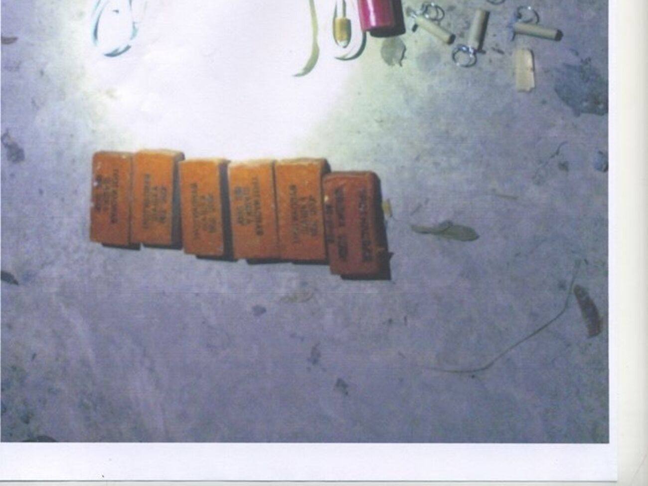 В гараже задержанного было обнаружено и изъято шесть тротиловых шашек