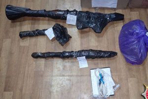 Найденное в схроне оружие