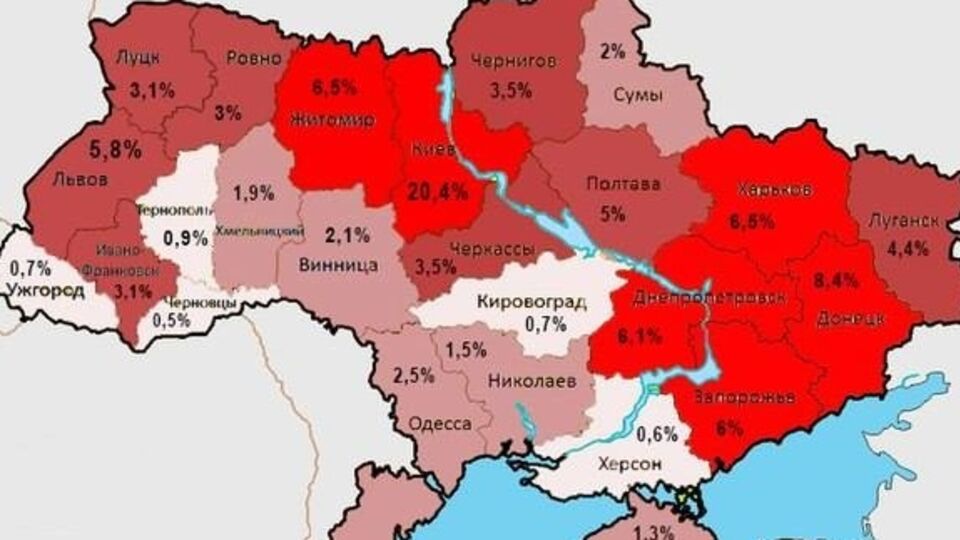 Больше всего бойцов "Азова" дали Киевская, Донецкая, Харьковская и Житомирская области