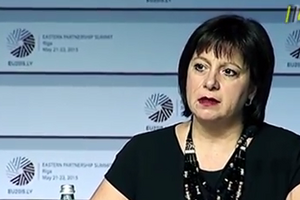 Яресько в Риге на саммите "Восточного партнерства" отказалась выступать на русском языке. Видео