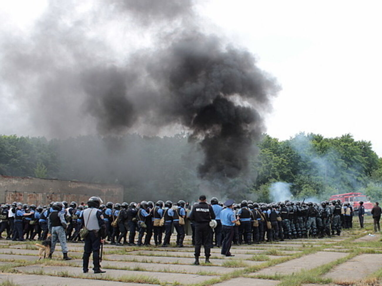 По данным МВД, на учениях присутствовали все руководители милиции Закарпатья