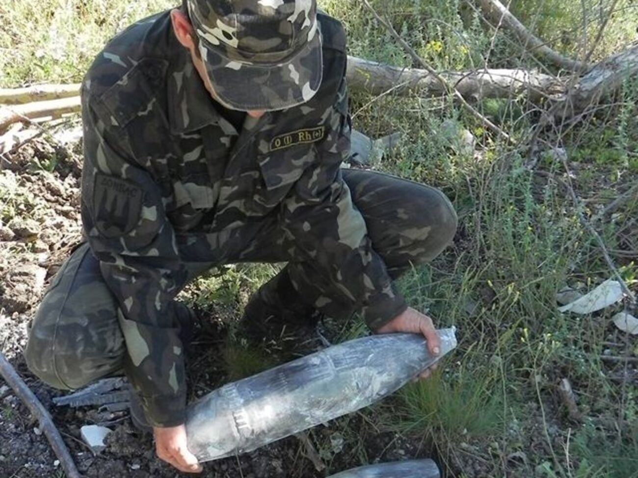 Снаряды, которыми боевики обстреливают позиции украинских военных в Широкино