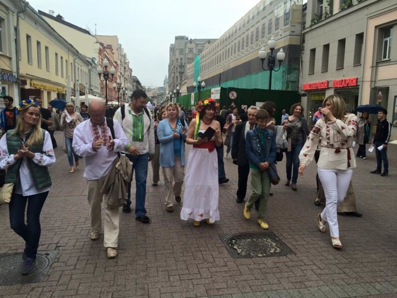 Флешмоб был организован через социальные сети