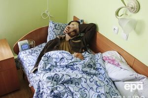 Евгений Ерофеев в палате госпиталя в Киеве
