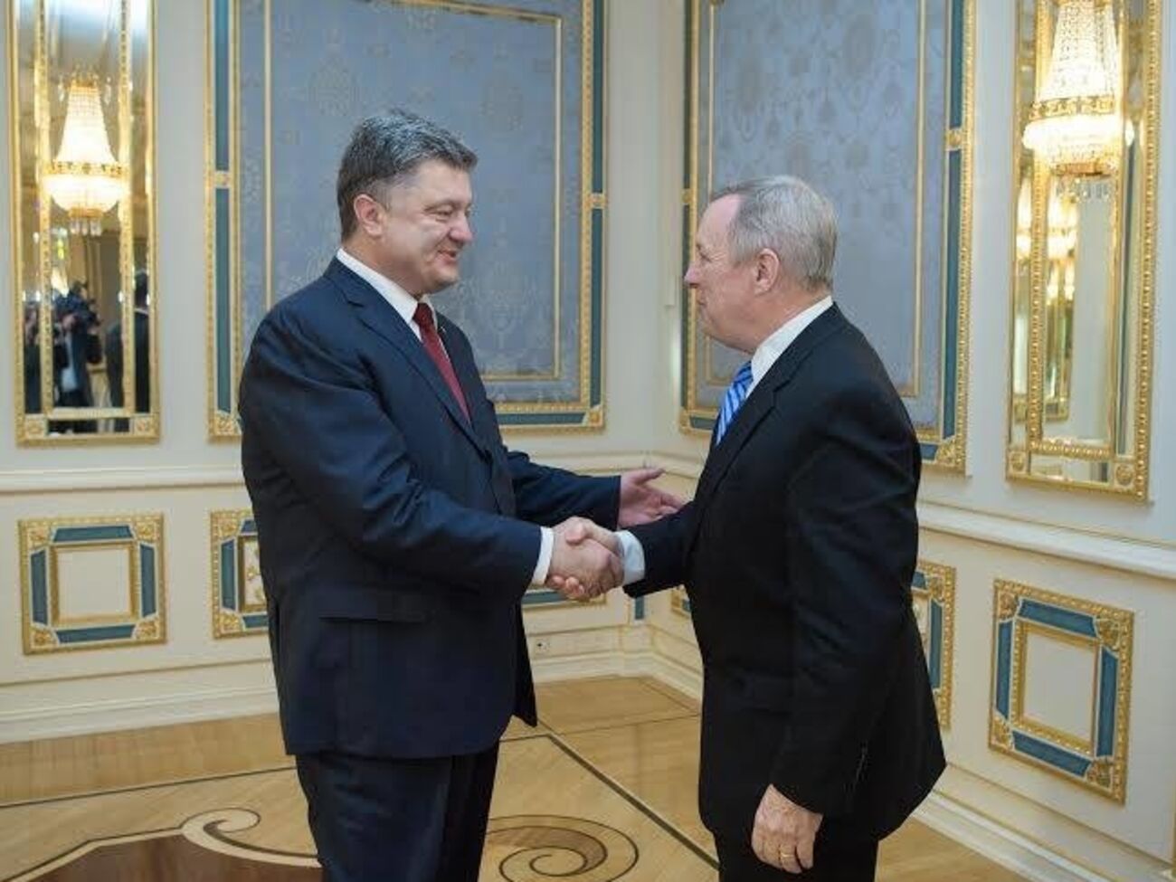 Президент Украины Петр Порошенко и американский сенатор Ричард Дурбин