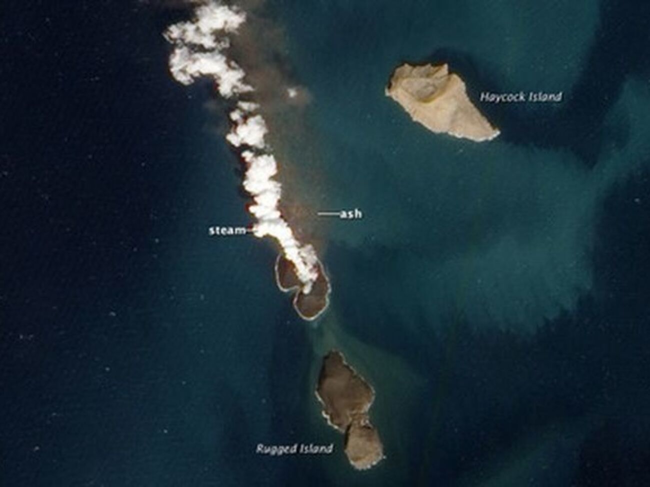 Образование нового вулканического острова