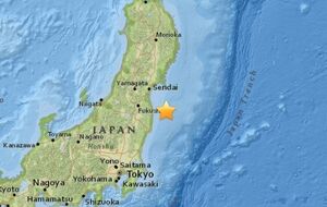 Землетрясение произошло вблизи АЭС "Фукусима-1"