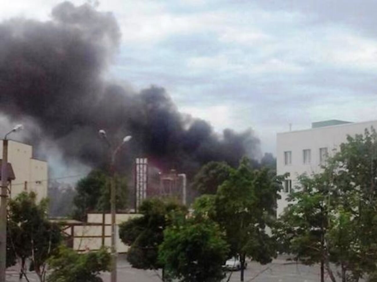 Пожар потушили за час