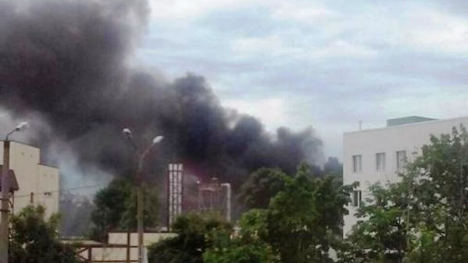 Пожар потушили за час