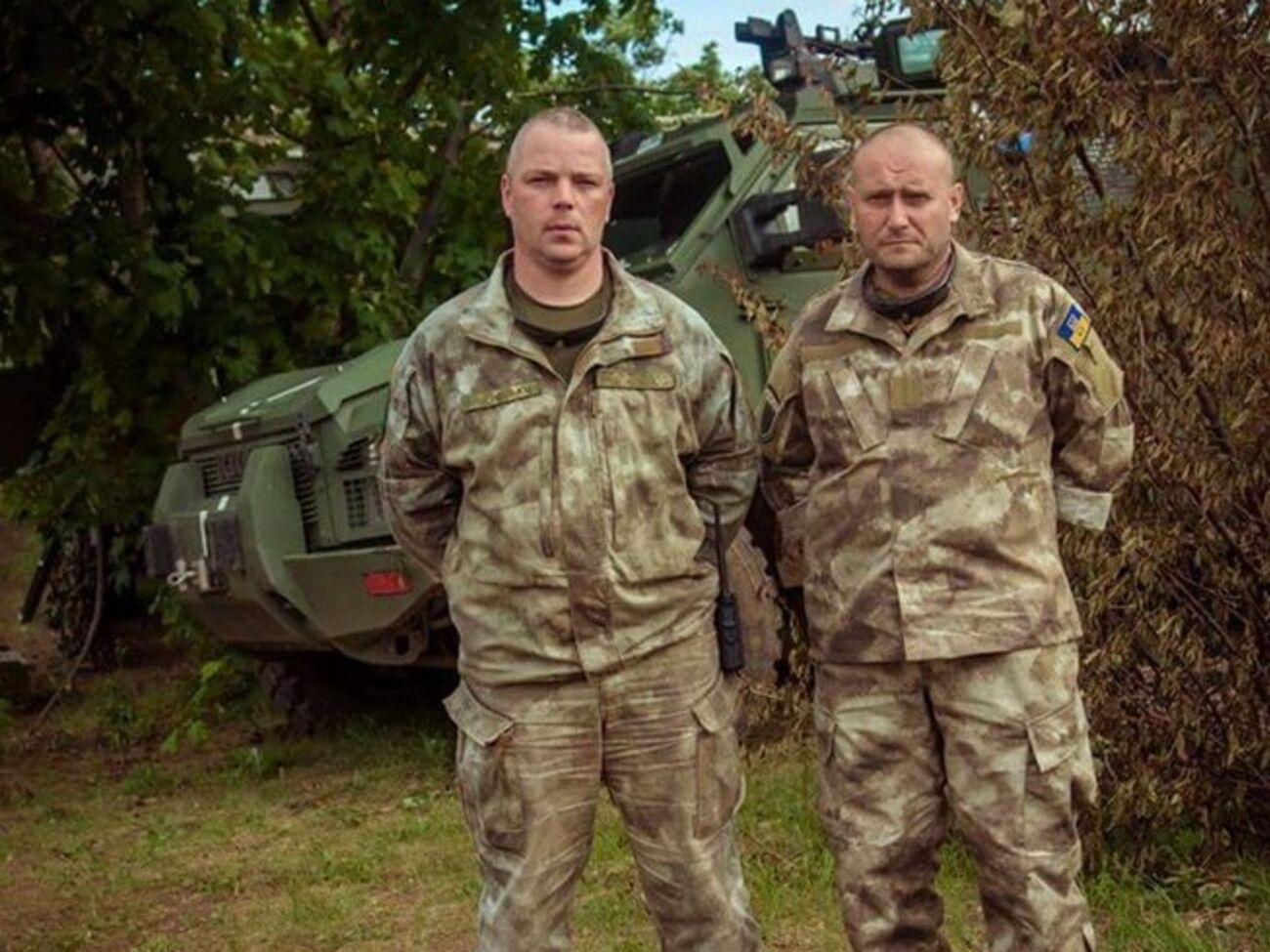 Полковник Михаил Забродский и Дмитрий Ярош&nbsp;на маневрах ВСУ в Широком Лане