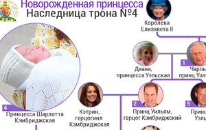 Принцесса Шарлотта и наследники британского престола. ИНФОГРАФИКА