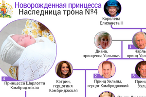 Принцесса Шарлотта и наследники британского престола. ИНФОГРАФИКА