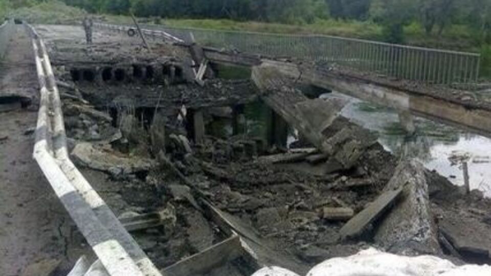 В Донецкой области повреждено 900 км автодорог