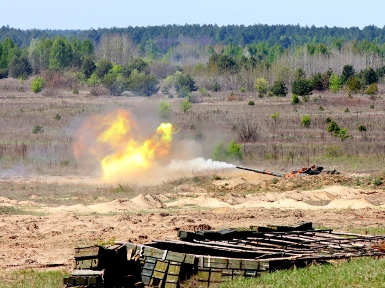 Минобороны: Мобилизованные танкисты успешно выполнили ряд учебно-боевых задач, поразив все огневые точки условного противника