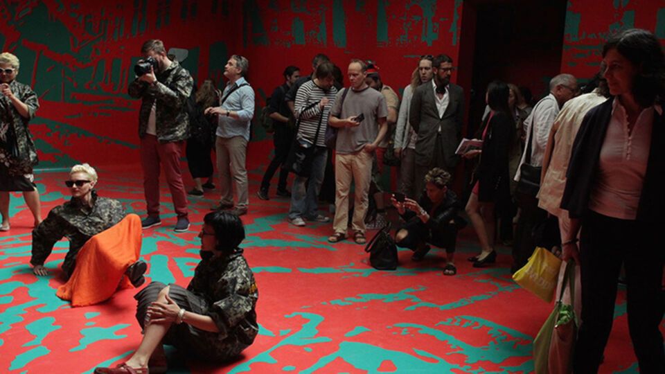 Украинские активисты во время акции