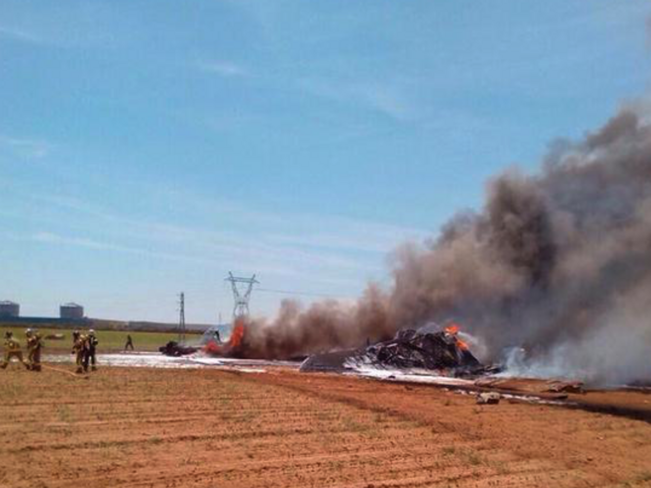 Самолет упал недалеко от Севильи