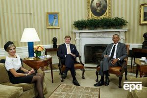 Президент США Барак Обама и королевская чета Нидерландов