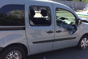 Погоня и стрельба в центре Киева. Видео