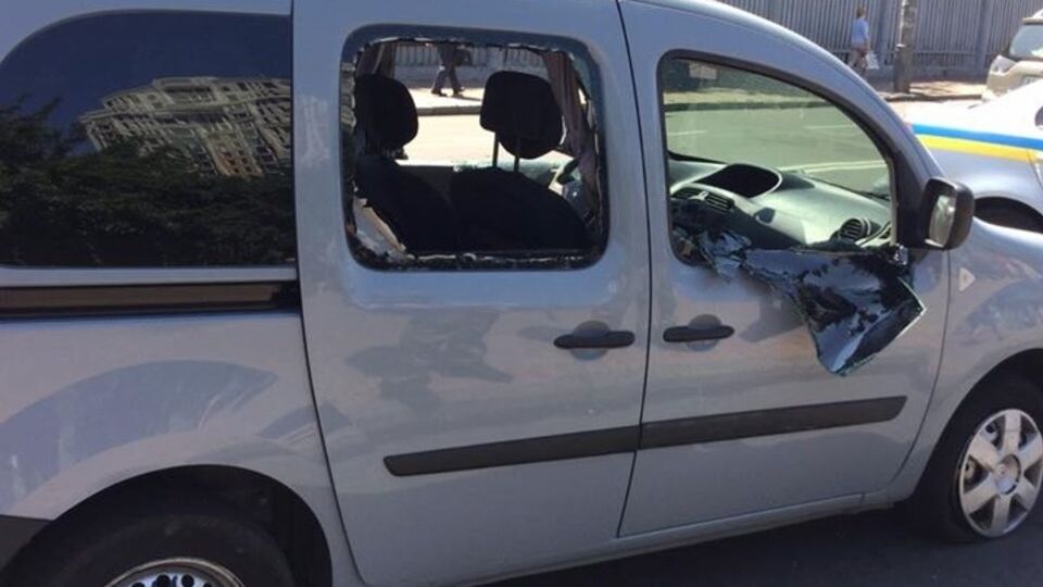 Погоня и стрельба в центре Киева. Видео