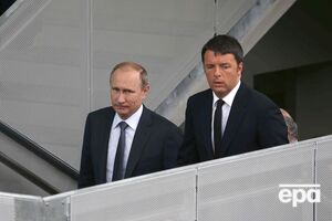 Президент РФ Владимир Путин и премьер-министр Италии Маттео Ренци во время встречи в Милане