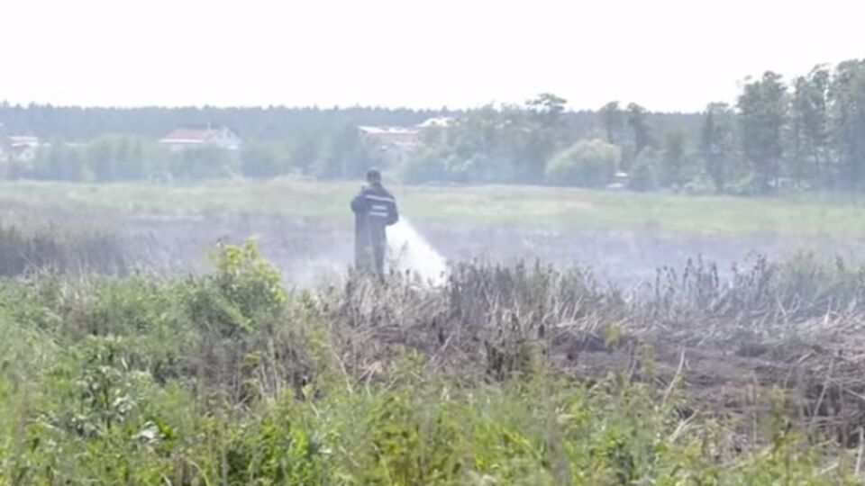 В Киевской области горят торфяники