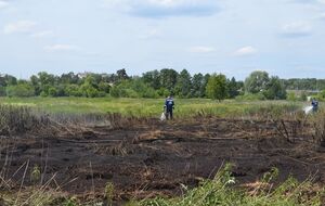 ГСЧС: Для ликвидации возгораний торфяных залежей в Киевской области привлечены 25 спасателей