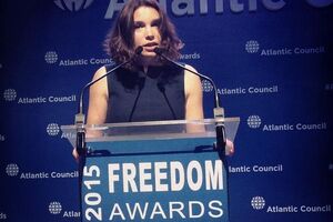 Жанна Немцова на церемонии вручения Freedom Awards