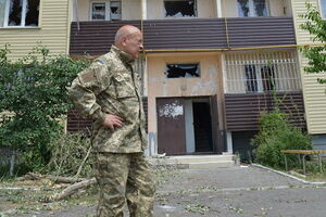 Москаль: Взрывной волной вынесло окна в одном из подъездов здания, где живут работники тубдиспансера