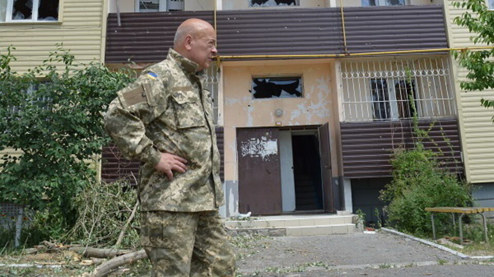 Москаль: Взрывной волной вынесло окна в одном из подъездов здания, где живут работники тубдиспансера