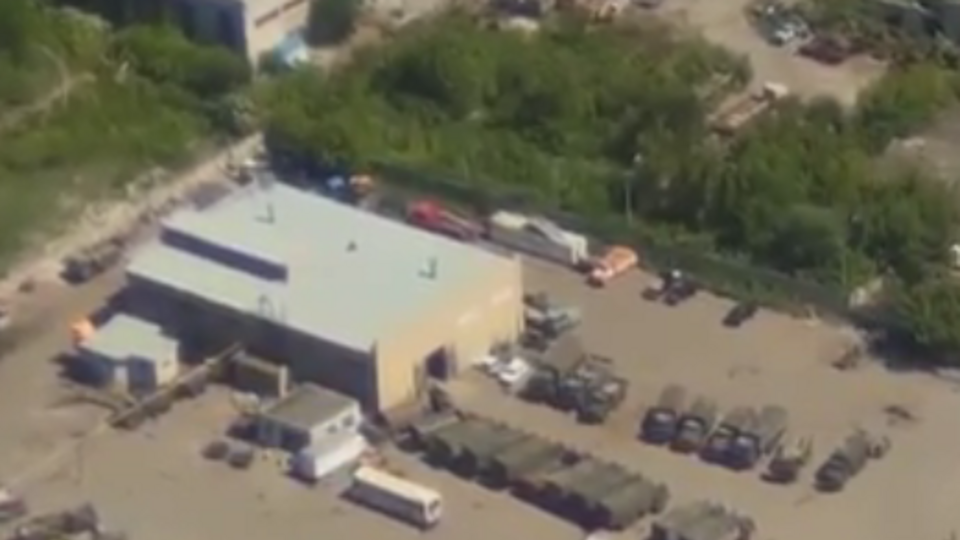 Обнаруженная в Луганске техника боевиков