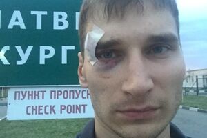 Российский журналист Павел Каныгин после допроса в "ДНР"