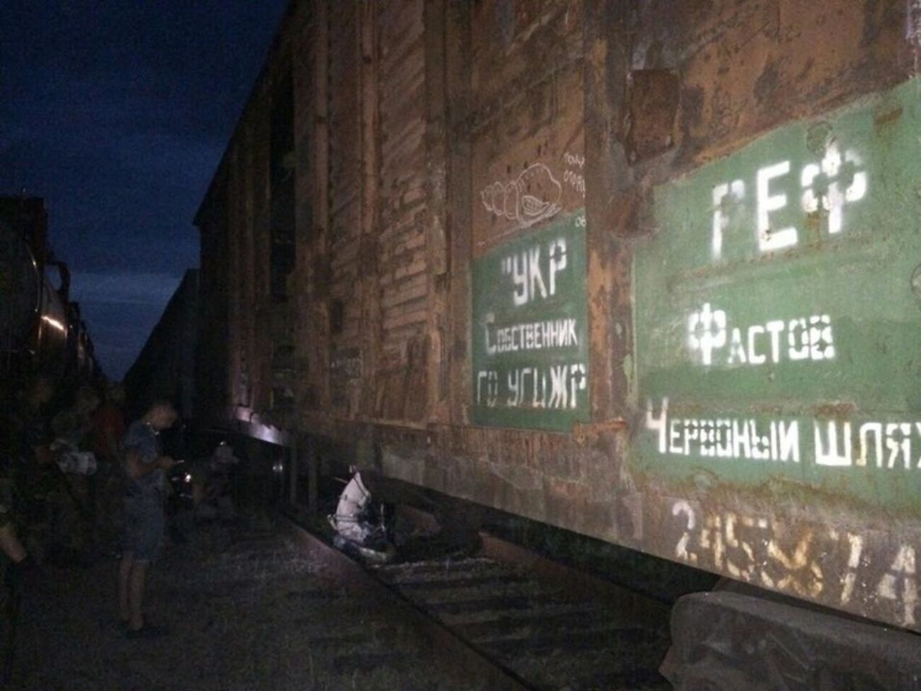 Задержанный в Луганской области поезд с контрабандой