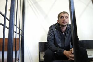 Андрей Медведько во время судебного заседания