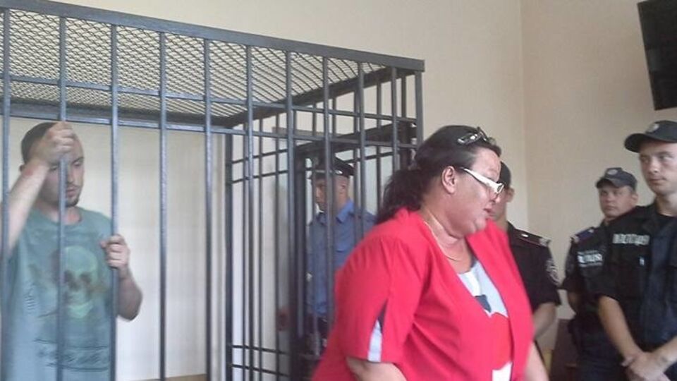 Денис Полищук во время судебного заседания