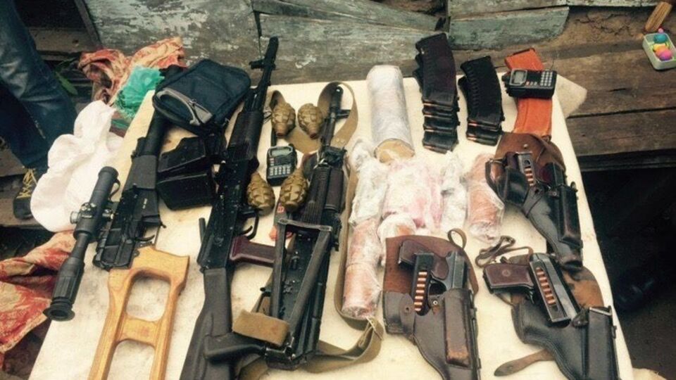 Харьковские террористы имели значительный арсенал оружия и взрывчатки