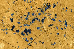 Водоемы на Титане формируются гораздо медленнее