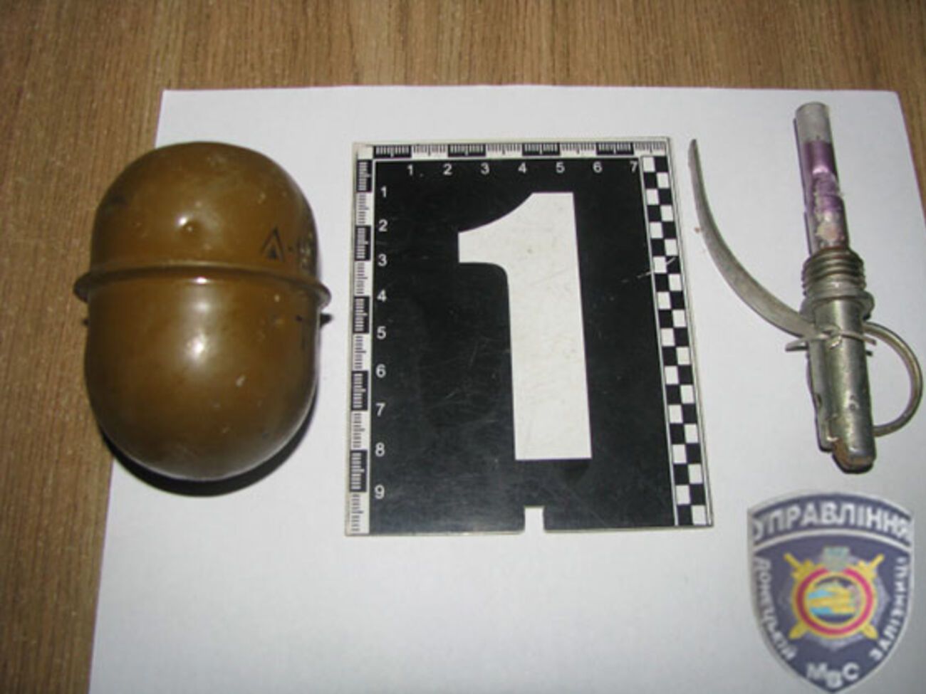 МВД: Изъятая граната направлена на исследование