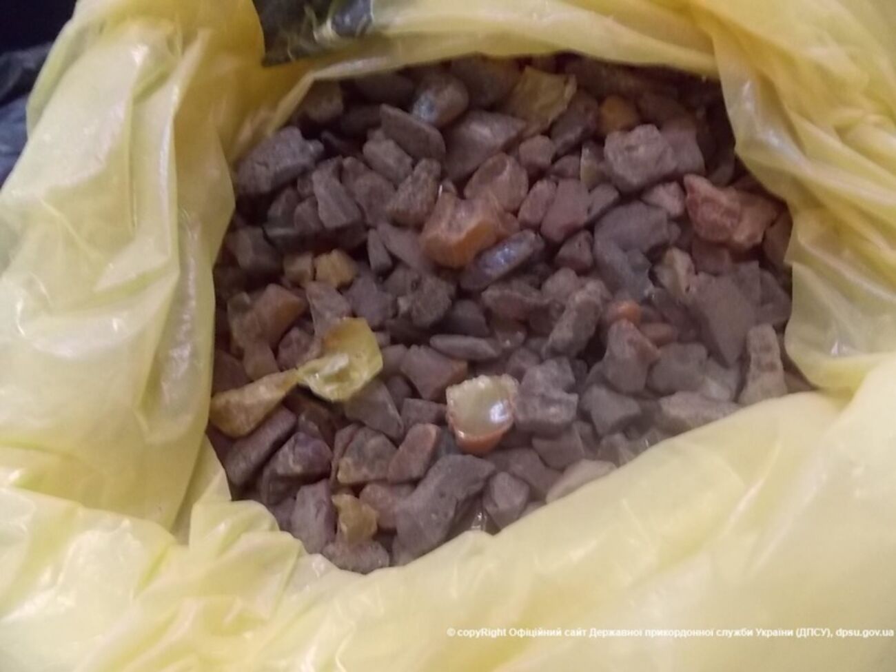 Пограничники обнаружили у двух граждан Китая 14 килограммов необработанного янтаря