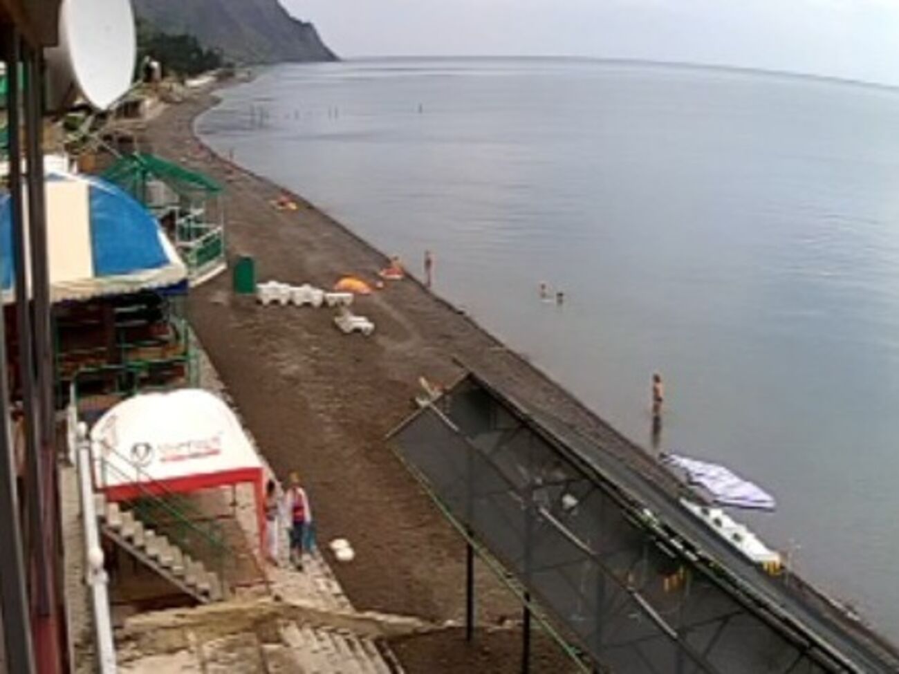 На крымских пляжах не наблюдается большого наплыва туристов