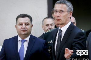 Министр обороны Украины Степан Полторак и генеральный секретарь НАТО Йенс Столтенберг