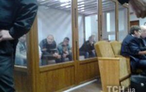 Фигуранты "врадиевского дела" в зале суда в сентябре 2013 года