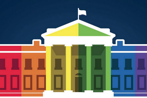 Официальный микроблог Белого дома по случаю сегодняшнего решения сменил аватар на цвета флага ЛГБТ