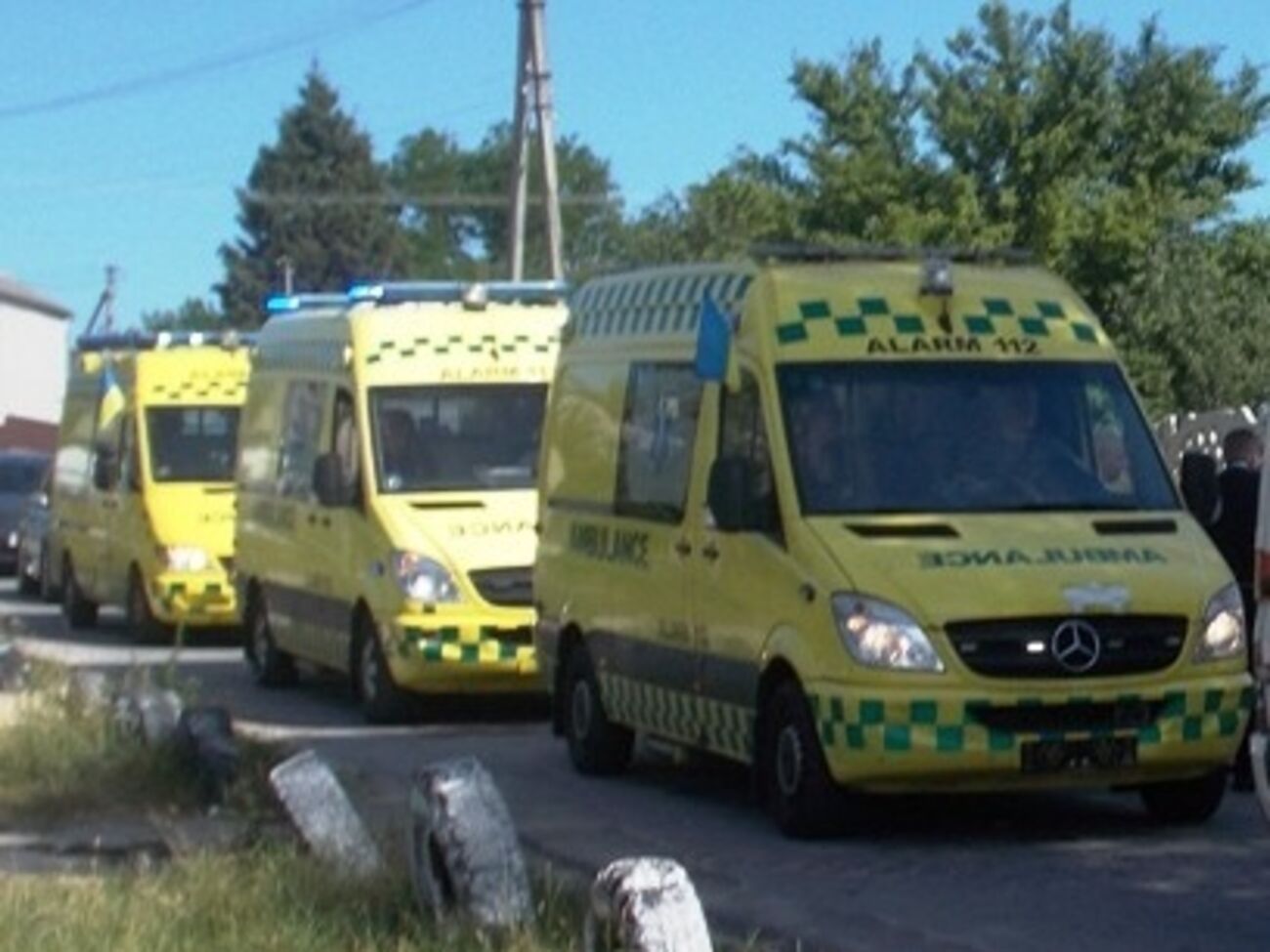 Украинским десантникам передали&nbsp;четыре санитарные машины Mercedes