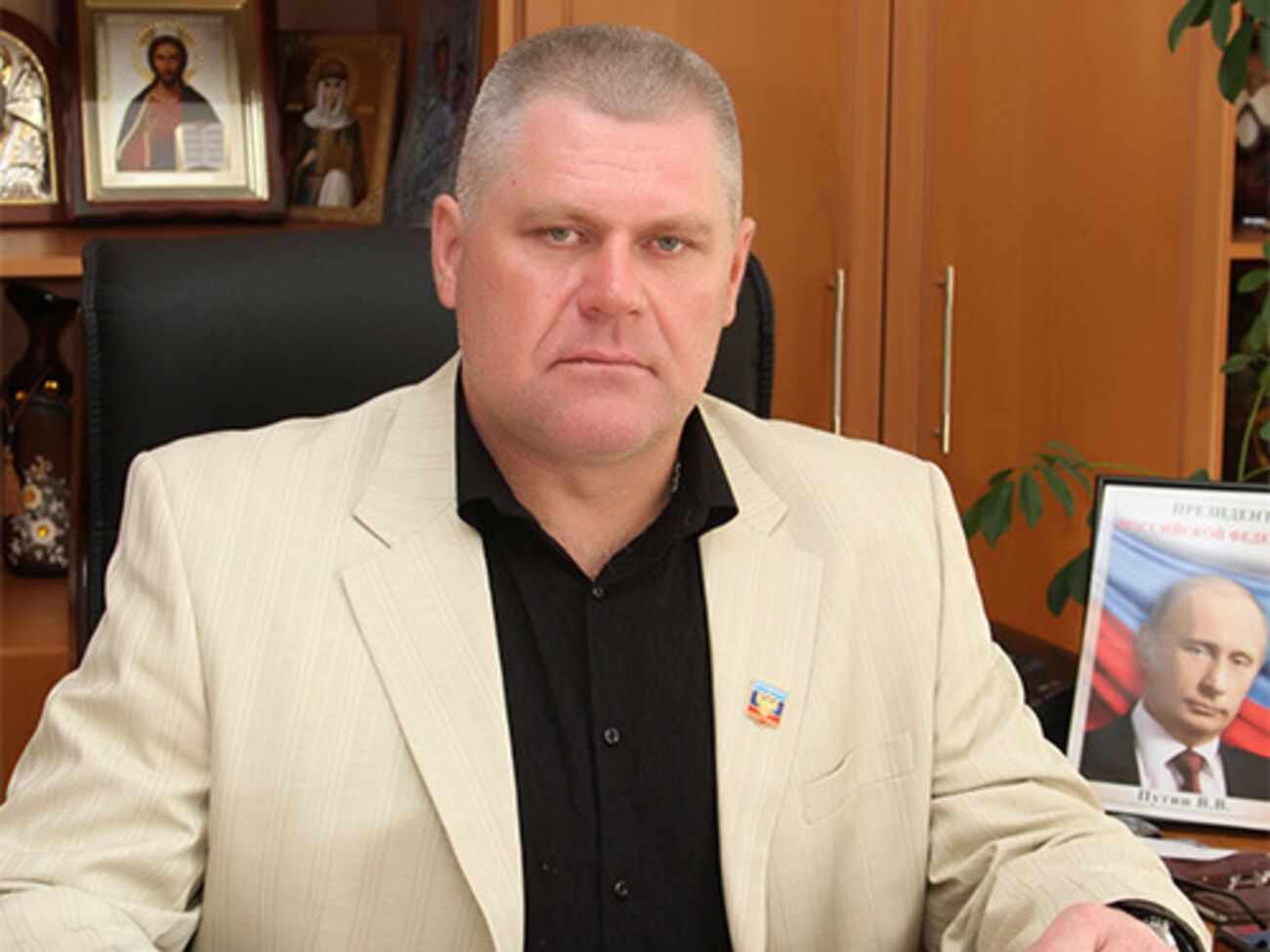 "Глава администрации" оккупированного боевиками Красного Луча Юрий Кондратенко