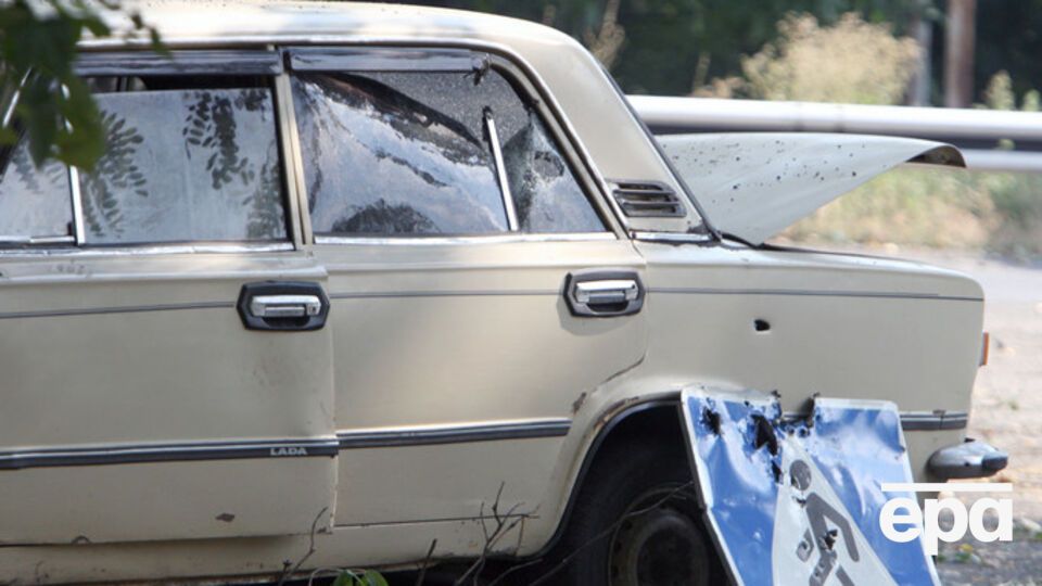 В результате обстрела пострадал мирный житель