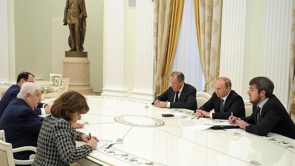 Президент РФ Владимир Путин встретился с главой МИД Сирии Валидом Муаллемом
