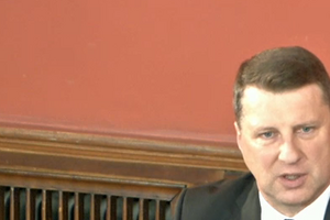 Новоизбранный президент Раймонд Вейонис дал пресс-конференцию